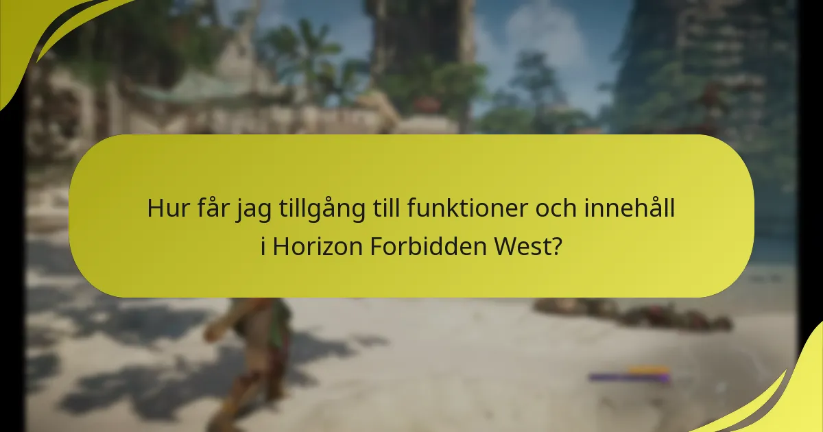 Vilka är de viktigaste kontoinställningarna för Horizon Forbidden West?