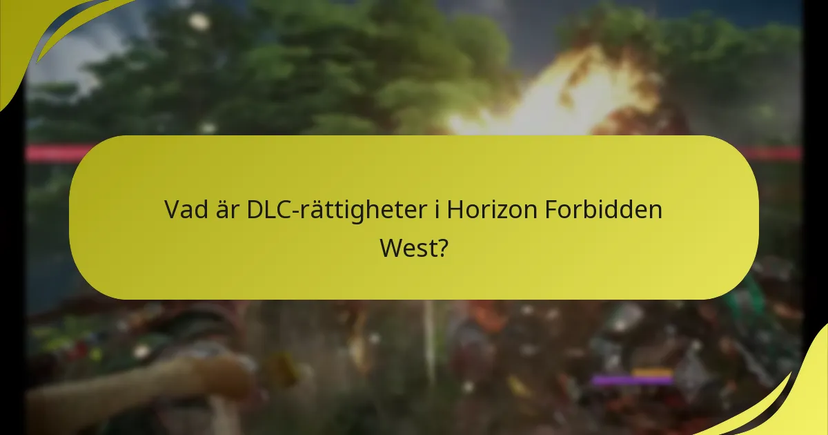 Vilka nyckelkoncept bör jag känna till om Horizon Forbidden West DLC?