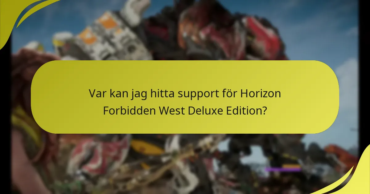 Hur kan jag felsöka problem med Horizon Forbidden West Deluxe Edition?