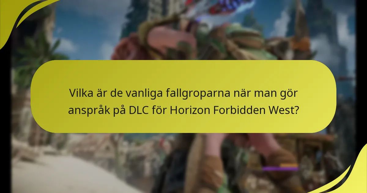Var kan jag hitta supportalternativ för problem med Horizon Forbidden West DLC?