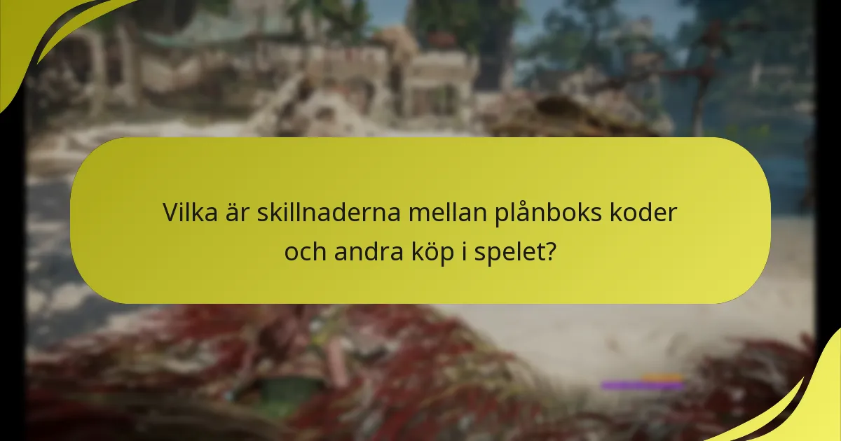 Vilka är skillnaderna mellan plånboks koder och andra köp i spelet?